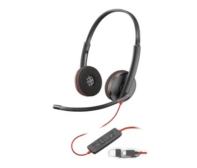 Поли проводная гарнитура Blackwire 3220 с шумоподавлением и микрофоном Легкая Год производителя Windows Mac Chrome Веб-конференции Наушники Микрофон