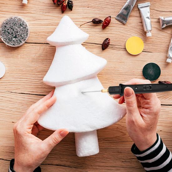 1 комплект, инструмент для резки пенопласта 3 в 1, быстрый нагрев, британская вилка, 100-240 В, 18 Вт, портативный электрический резак для пенополистирола, ручка, принадлежности для мастерской