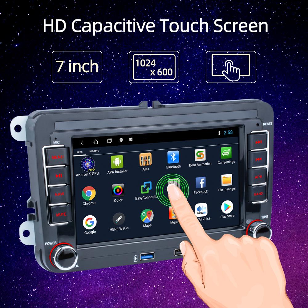 7-дюймовый автомобильный плеер для Volkswagen VW CC Passat B7 Polo Golf 5 6 Jetta mk5 mk6 Mirrorlink FM WIFI GPS RDS Wireless Carplay