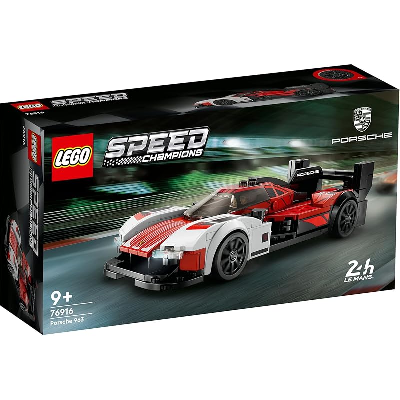 Игрушка LEGO Speed Champions Porsche 963 - Идеальный подарок на день рождения, Рождество, для мальчиков, девочек, детей в возрасте 9, 10, 11 лет, учеников начальной школы -