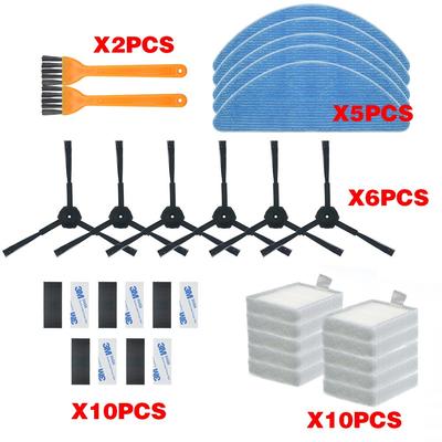 HEPA-фильтр для iLife v5 v5s V3 V3s v5pro V50 V55 x5 v5s pro, детали пылесоса-робота, боковая щетка, основной пылевой фильтр, швабра