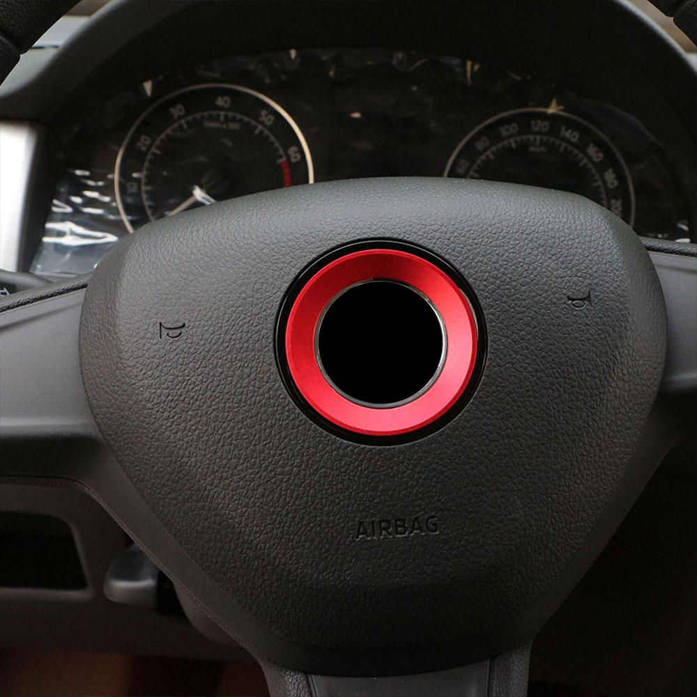 Stainless Steel Car Steering Wheel Panel Logo Cover Frame Trim Sticker for Volkswagen VW Golf 6 7 MK6 MK7 Jetta MK5 Passat B6 B7 Polo Touareg