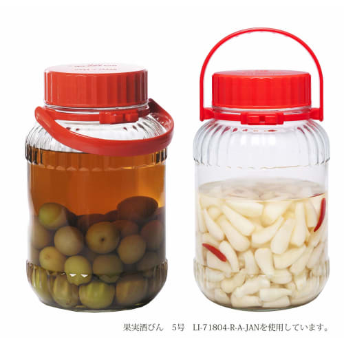 Toyo Sasaki Glass Fruit Wine Storage Container, 5 Liter, No. 7, 5000ml, Made In Japan, Plum Wine Bottle, Glass Container, Storage Jar, Plum Wine Bottl