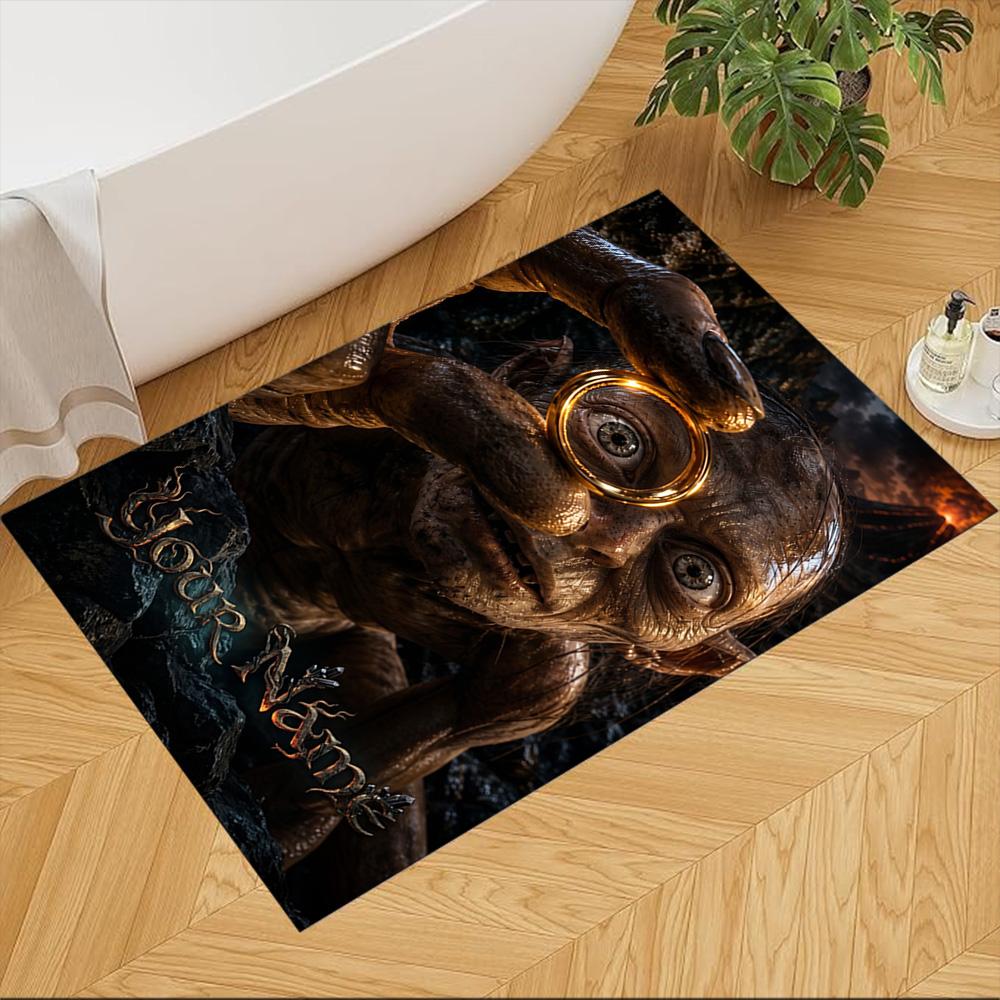 Lord Rings Customized Name Floor Mat Perfect for Dormitory Outdoor Dining Room Decorate room Antislip Carpet Anime Office Decor