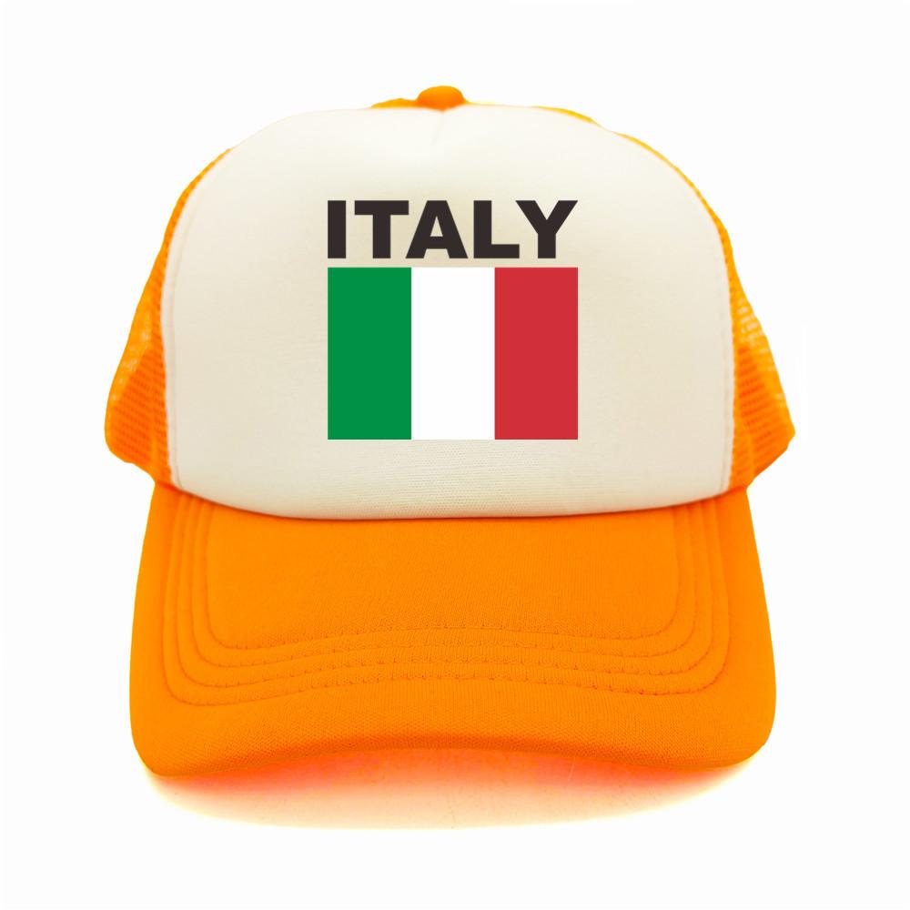 Italia Italy Italian Flag Trucker Cap Summer Unisex Cool Dad Hat Baseball Caps Unisex Outdoor Mesh Net Caps