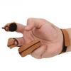 Archery Recurved Bow Three Fingers Protection Glove Traditional Bow Protective Gearbrown