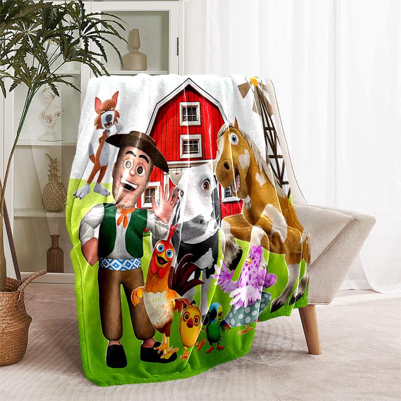 1pc Blanket - La Granja de Zenón Print Design, Lightweight Blanket for Sofa, Bed- Soft &Warm, Gift for All Seasons
