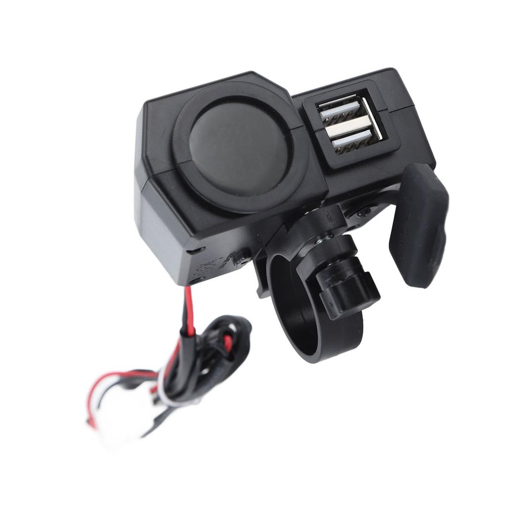 Motorcycle Charger Universal Dual USB Voltage Temperature Digital Display Charger for Electric