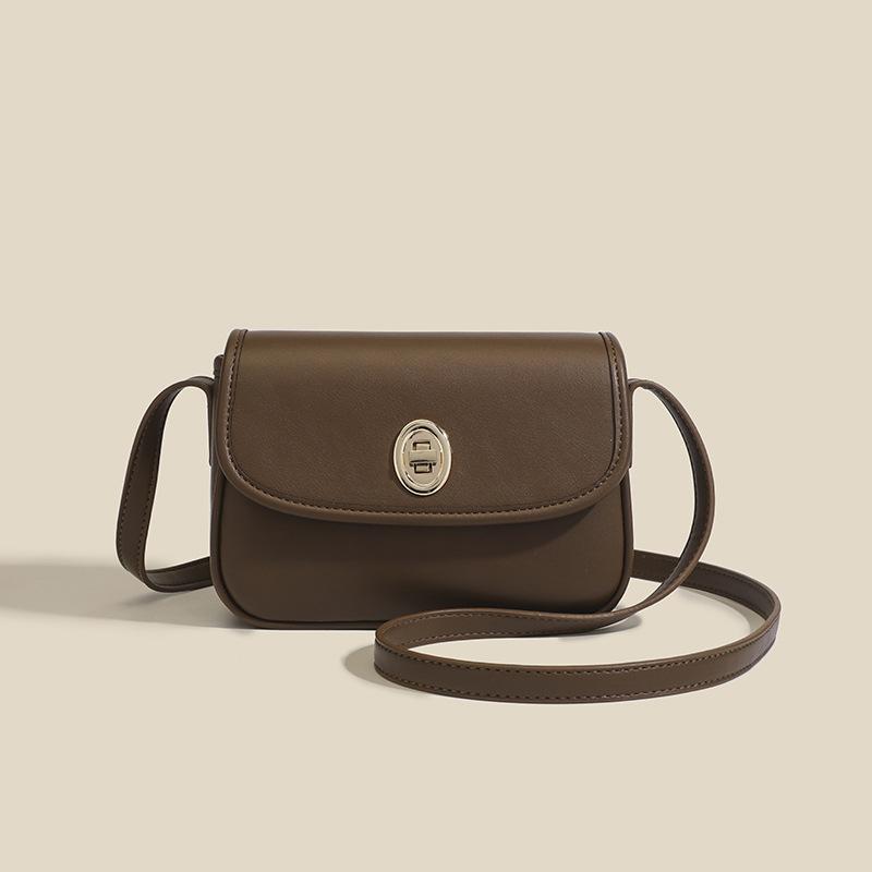 Lock popular bag 2025 summer new versatile flip square shoulder bag Korean version casual messenger small square bag