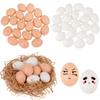 10/20PCS Plastic Fake Egg Easter Hens Hatch Nest Eggs DIY Painting Craft Kids Educational Toy Gift 2024 Spring Home Decoration