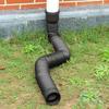 Выдвижной удлинительный шланг для водосточной трубы, для дренажа желобов, наружной трубы, круглый, черный