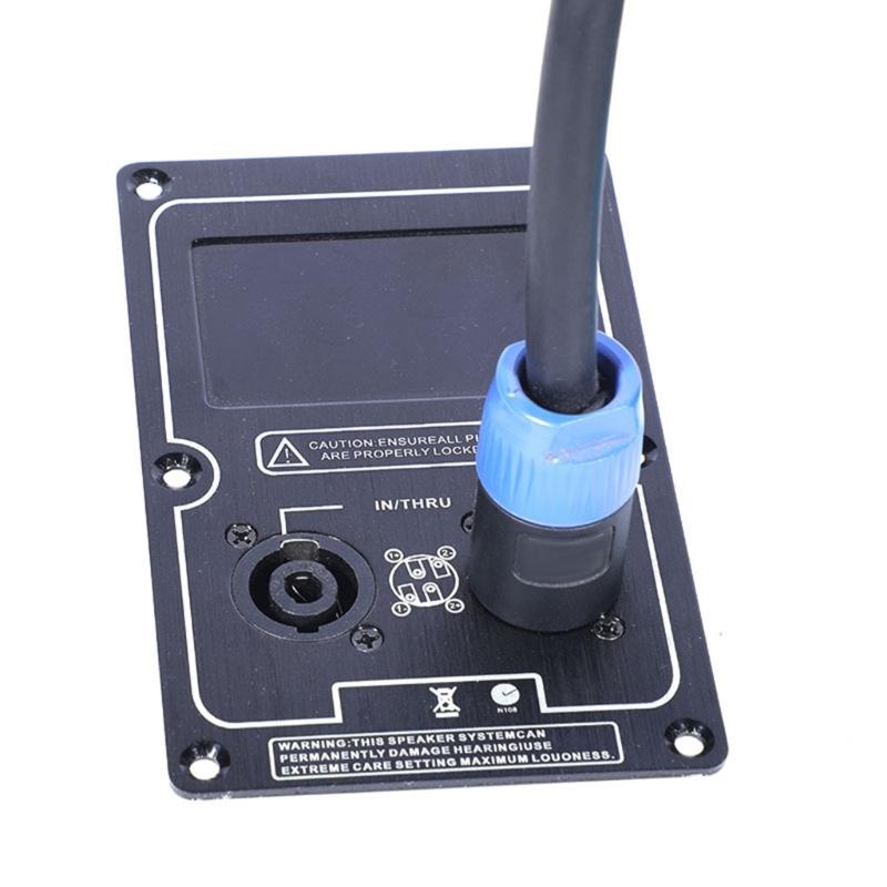 Алюминиевый сплав Задняя панель подключения проводов динамика Панель соединения динамиков для сценических звуковых систем и корпусов сабвуферов