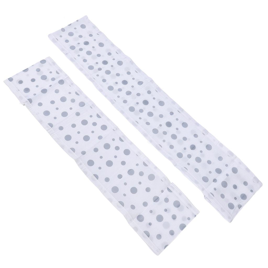 2 Piece Crib Breathable Mesh Liner for Full Size Cribs Dots Pattern Prevent Falling Classic Baby