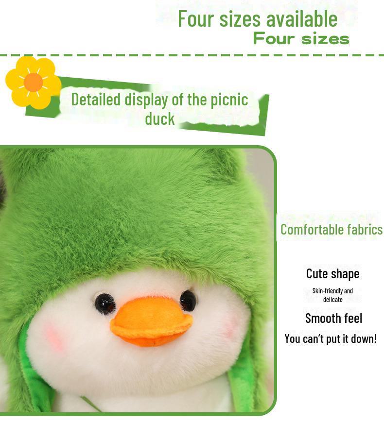 Мягкая игрушка «Весенняя прогулка утка» — милая трансформированная кукла-утка для подарка на день рождения ребенка