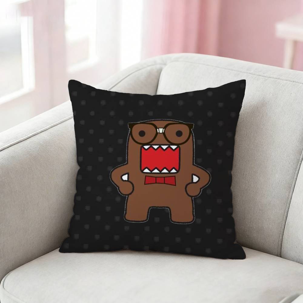 Cool Cute Domo-Kun Kawaii Pillow Case Pattern Printed Pillowcase For Living Room Sofa Cushion Cover