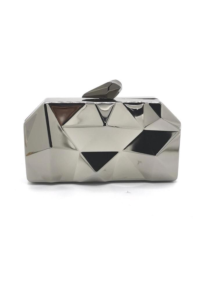 Женская стильная и полезная сумка для вечернего платья, металлическая Золотая пирамидка, женская вечерняя сумка