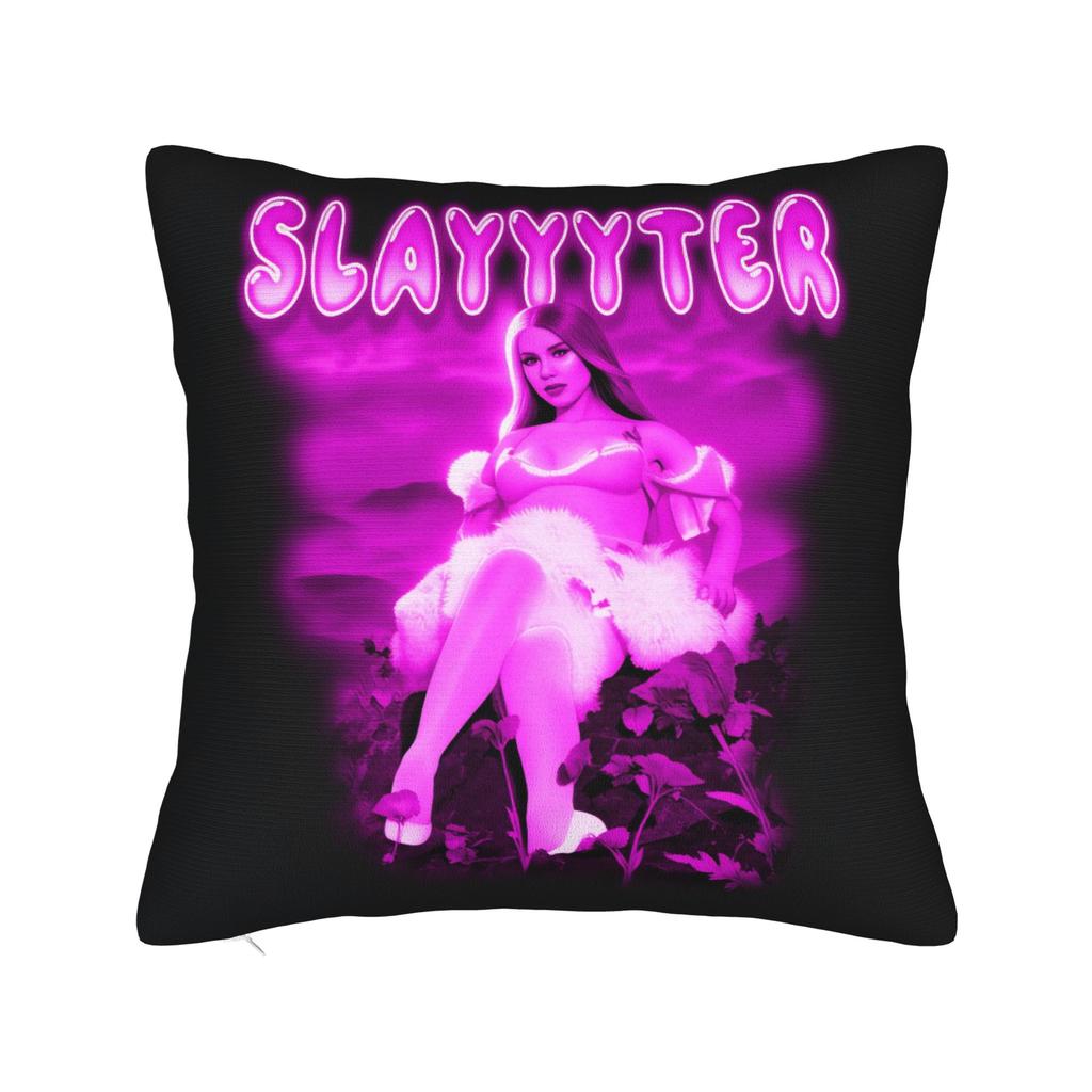 New Singer Slayyyter Merch Pillow Cover Custom Cushion Cover Vintage Pillow Case For Couch Sofa Bedroom