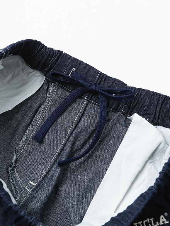 UCLA Unisex Denim Basic Shorts [Dk-Indigo] (Ua4Dp85_07)