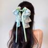 Women Large Bow Hairpin Summer Chiffon Big Bowknot Stain Bow Barrettes Women Colorful Ponytail Clip Hair Accessories