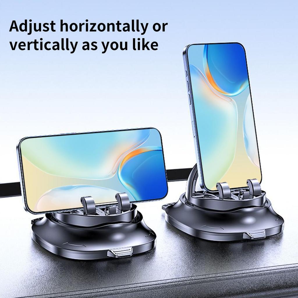 Car Phone Mount 360 Degree Rotating Automobile Bracket Dashboard Phone Holder with Parking Number Plate for Road Trips GPS