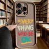 Все Будет Хорошо Текст Мягкий ТПУ Чехол для Телефона для iPhone 17 16 15 14 13 12 11 Pro Max Plus Ударопрочный Противоскользящий Чехол