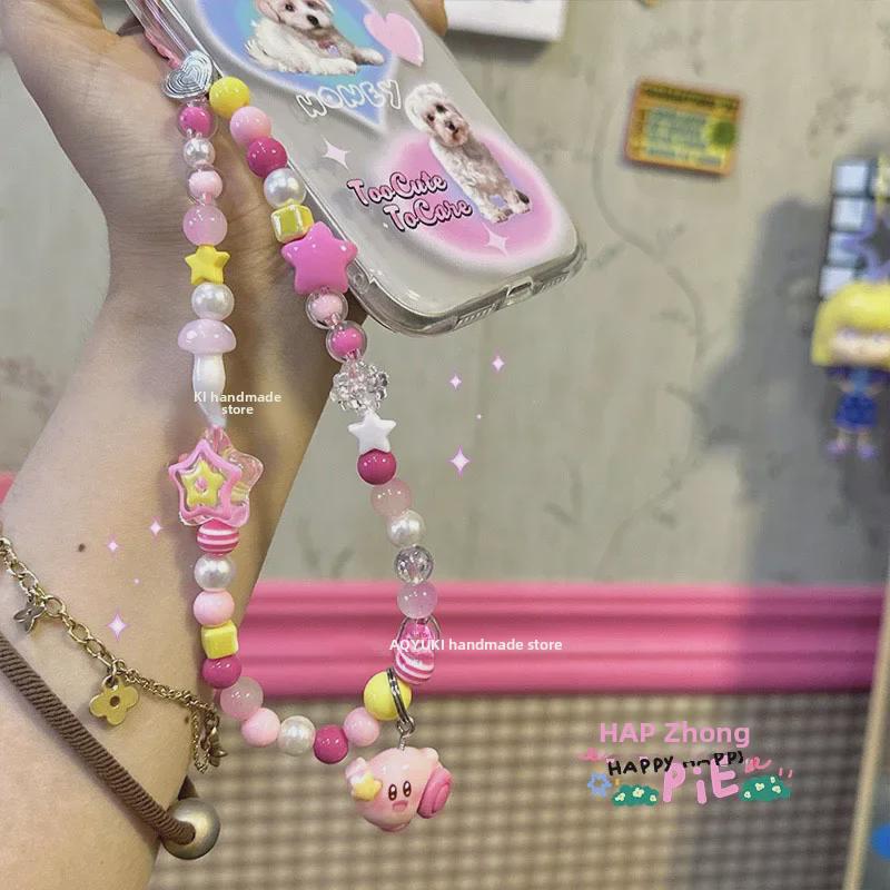 Оригинальная подвеска из бисера Star Kirby: Брелок для мобильного телефона и аксессуар Тамагочи