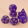 DND Dice Glitter Colored 7pcs Polyhedral Dice Role Playing Dice for DND Magic Gathering Running Team Table Board Games