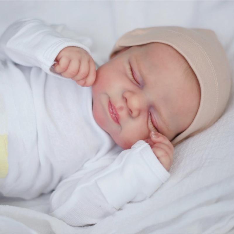 48 см мягкая силиконовая спящая реалистичная кукла-реборн с 3D кожей с видимыми венами игрушка для девочки тканевое тело детское искусство Bebe