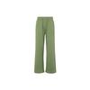 Flight Solid Color Open-Hem Fleece-Lined Casual Knit Joggers Women Bottoms Light-Olive-Yellow FD7225-340