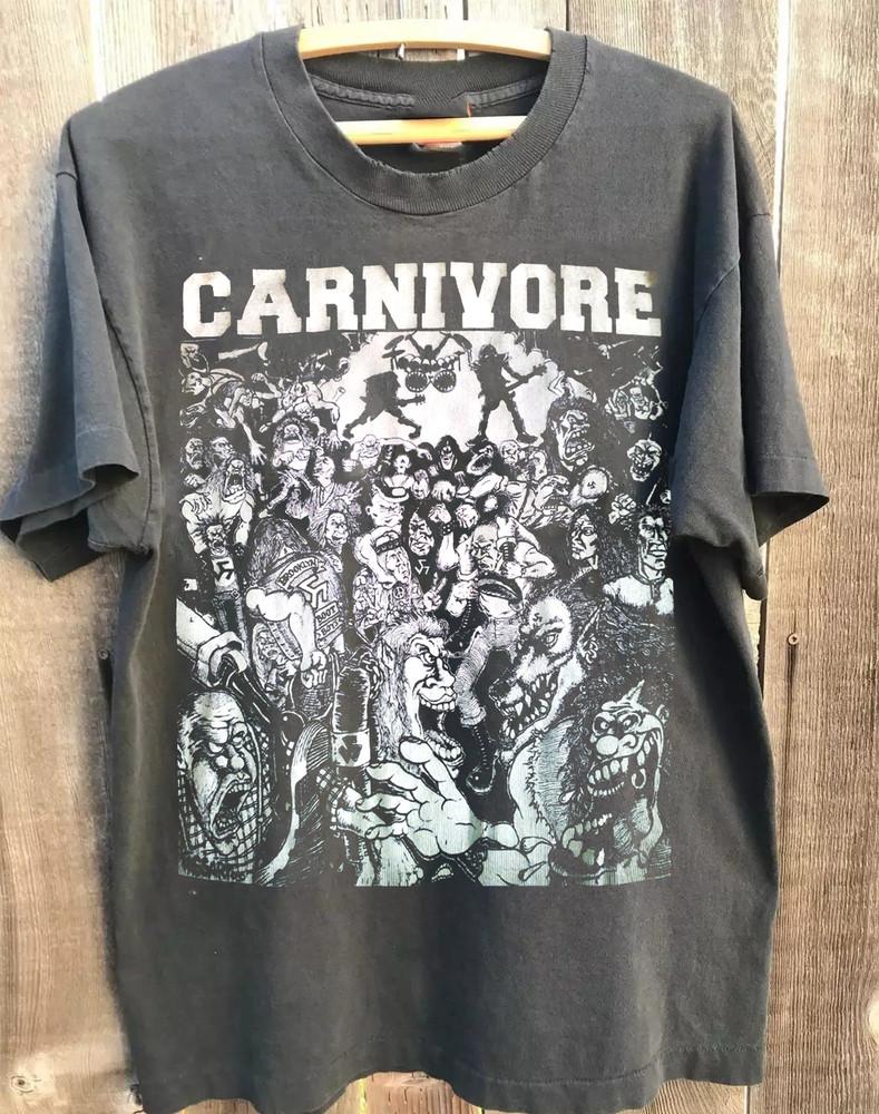 CARNIVORE Футболка в стиле Charcoal для фанатов, размеры от S до 5XL, унисекс, подарок, MD1175