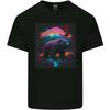 A Grizzly Bear In a Retro Wilderness Mens Light Cotton T-Shirt