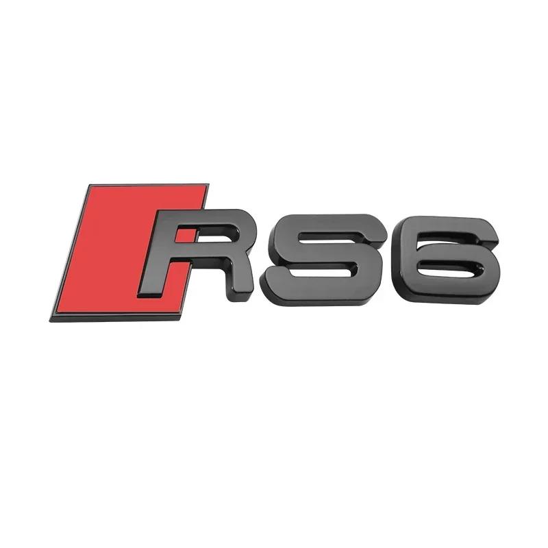 2026 Be used for AQ3 RS3 RS4 RS5 RS6 RS7 RS8 A3 A4 Original car displacement decorated black modified car label Accessories
