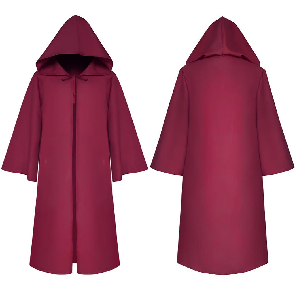 Men's And Women's Halloween Costumes Grim Cloak Hooded Cloak Jacket Coat