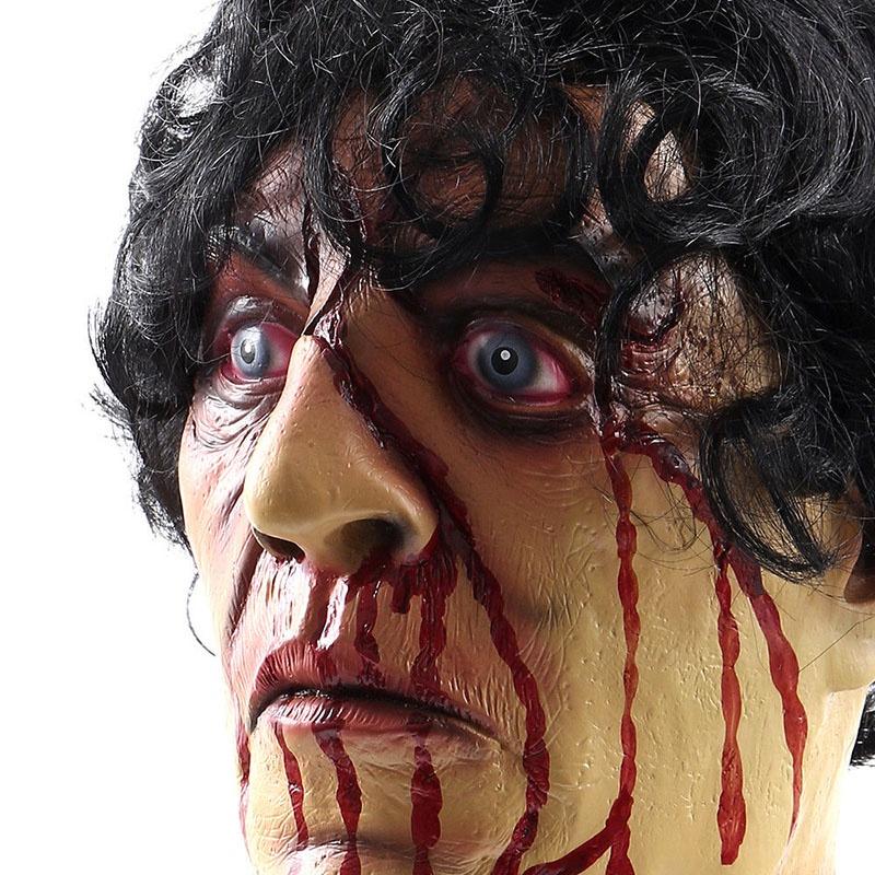 Halloween Party Decoration Props Bloody Prank Toy Realistic Hanging Severed Human Head