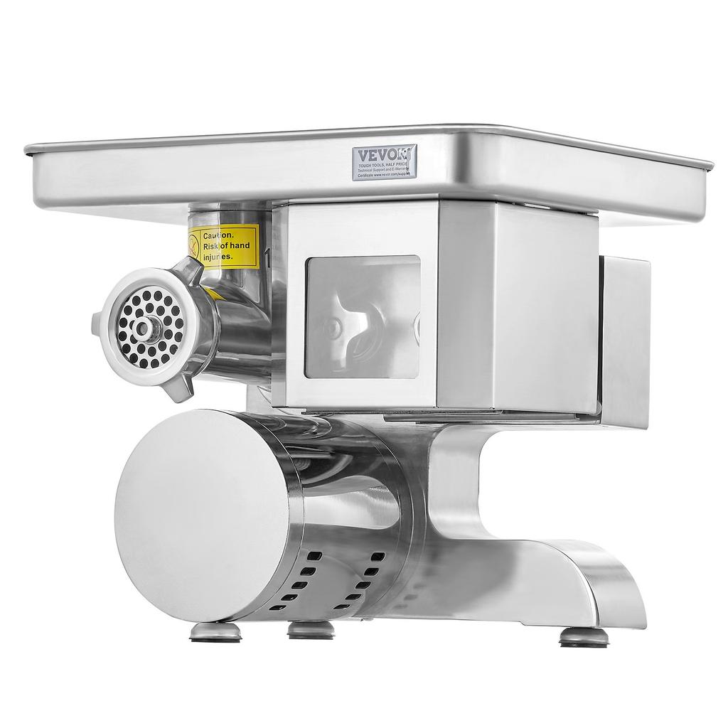 VEVOR Meat Grinder, 11 Lbs/Min Electric Meat Grinder, Slicer, Sausage Stuffer with Blade, Grinding Plate, Sausage Maker
