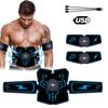 Стимулятор мышц живота EMS Электрический USB перезаряжаемый вибрирующий пояс для брюшного пресса ABS мышечный тренажер Тонкий фитнес-оборудование
