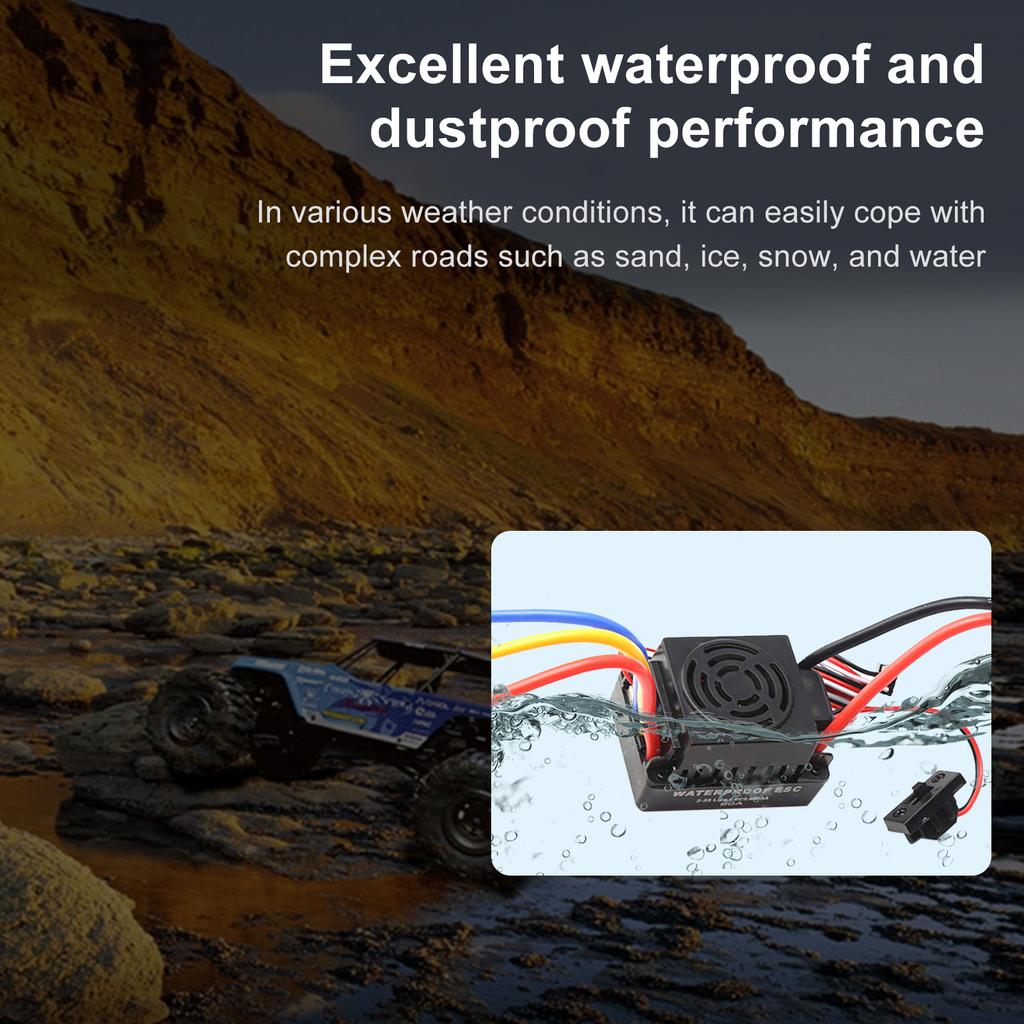 3650 4500KV Brushless Motor with 60A ESC Combo Replacement for HSP HPI Wltoys  1:8   1:10 Remote Control Car and Boat