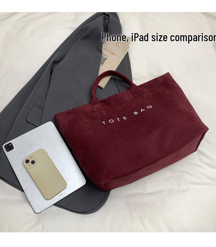 Трендовая вместительная сумка-тоут в стиле кросс-бордер – легкая и универсальная для повседневного шоппинга и поездок на работу