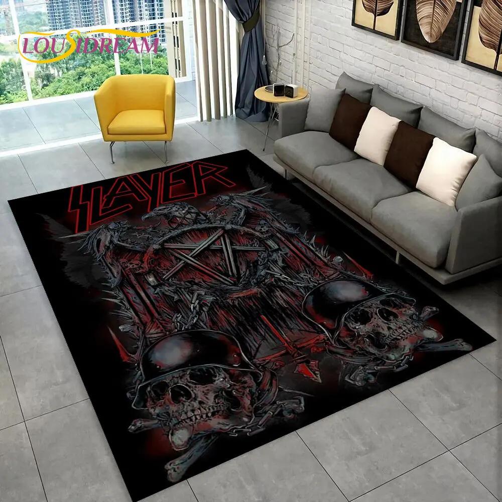 Slayer Heavy Metal Band Музыкальный коврик, коврик для дома, гостиной, спальни, дивана, коврик для двери, детский игровой нескользящий напольный коврик