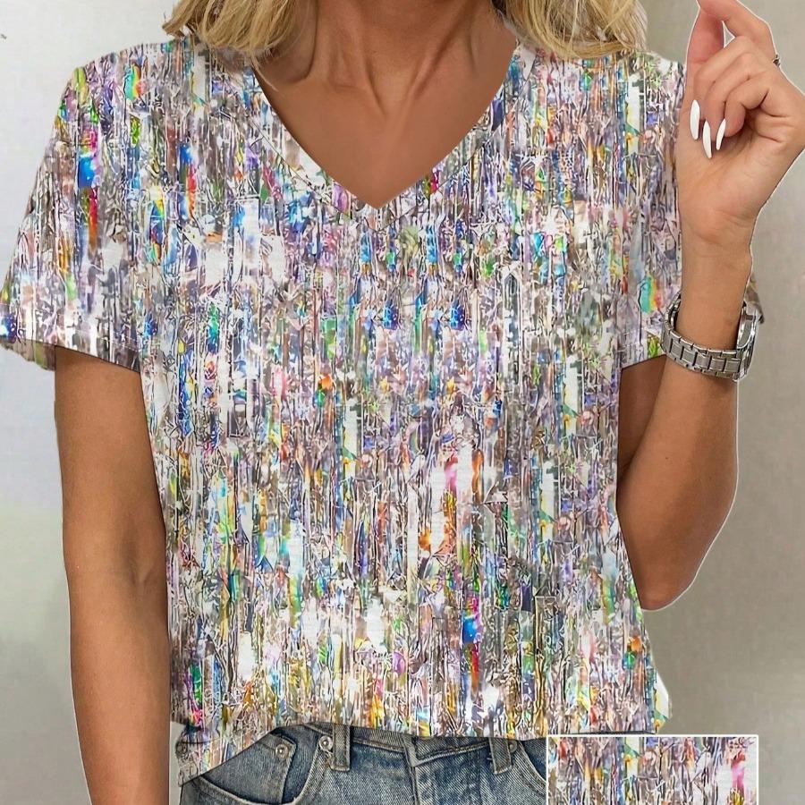 Винтажная женская футболка с принтом черепа и леопарда, с коротким рукавом, с V-образным вырезом, топы, удобные футболки