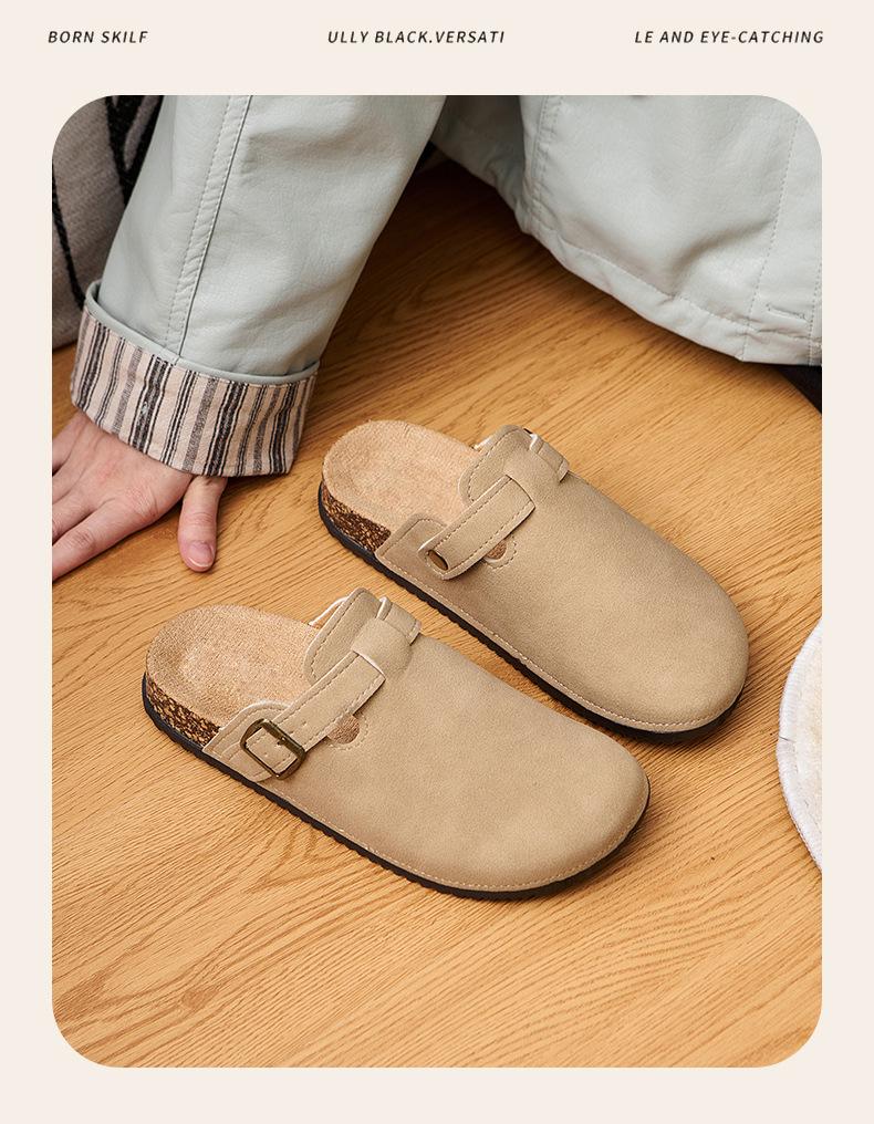 Женские уличные клоги-слипоны, Весна/Осень 2025, Мягкие и нескользящие, для детей старшего возраста, в стиле Birkenstock, Повседневная обувь.