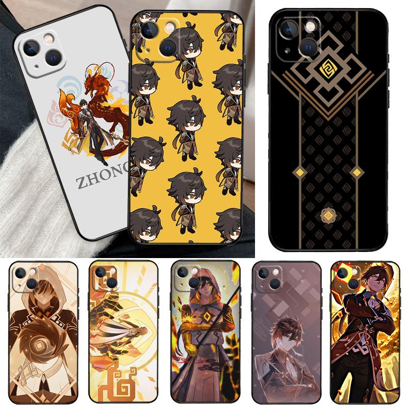 Чехол Zhongli Genshin Impact для Xiaomi 14 15 Ultra 15T 14T 13T 17 Pro Max POCO X7 Pro X5 X6 F5 F6 F7 F8 Ultra