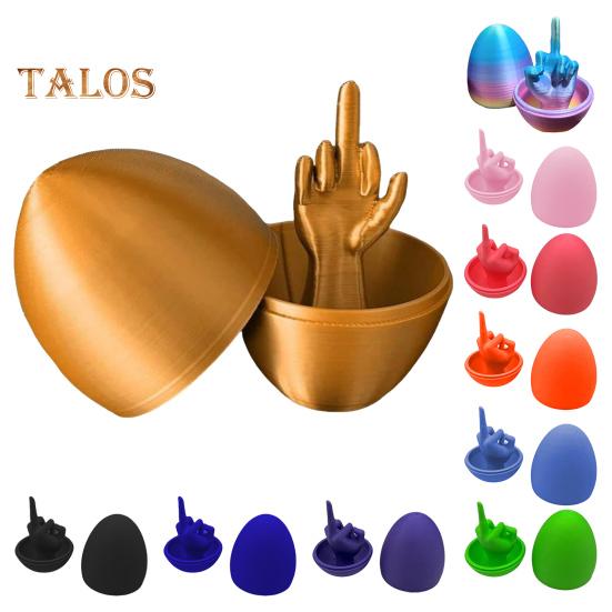 Пасхальное яйцо в виде среднего пальца, забавная игрушка-розыгрыш, напечатанная на 3D-принтере, забавный сюрприз, грубая шутка, яйцо-шутка, подарок на корпоративную вечеринку на день рождения