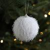 8 см Белый Пенопластовый Рождественский Шар Орнамент Снежное Праздничное Украшение Легкий Блестящий Подвесной Кулон на Елку для Дома Новый Год