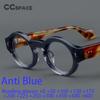 Thick Acetate Round Reading Glasses Replicas of Luxury Diopter High Quality Rivet Customizable Vision Plus Optical #57359