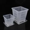 1Pc Square Mouth Meshpot Flower Pot Root Control Transparent Flower Pot For Phalaenopsis Orchid Planting With Stomata Pot