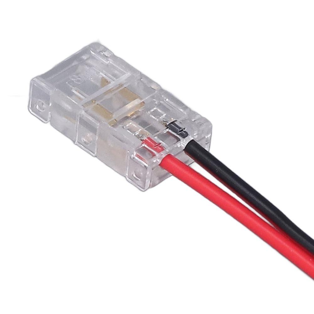 10pcs 8mm/10mm LED Strip Connector Double Headed Extension Connector For Party