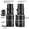 16X52 Monocular Telescope Dual Focus Zoom Binoculars 66M/8000M Low-Light Night Vision With Strap Optical Lens/Rubber Outdoor