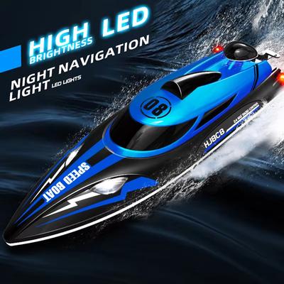 Новая скоростная лодка с дистанционным управлением JRC HJ808, 2,4 ГГц, водная игрушечная лодка, яхта, легкая скорость 25 км/ч, высокоскоростная лодка с дистанционным управлением, модель для мальчика, игрушки, подарки