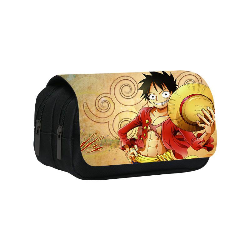 One Piece Large Capacity Double Layer Stationery Bag With Durable Nylon Material